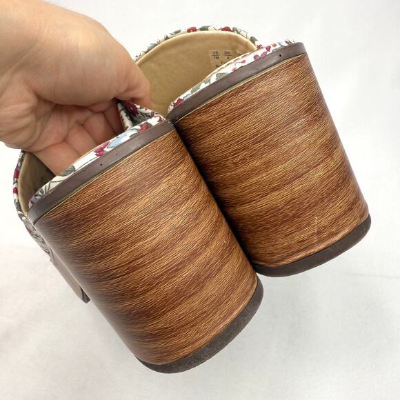 Life Stride Paradise Sandal Floral Platform Clogs 7 - Picture 8 of 9